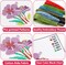 6PCS Flower Cross Stitch Kits for Beginners DIY Embroidery Kit for Kids Adults Christmas New Year Birthday Gift Needlepoint Patterns with 2 Embroidery Hoops Craft Supplies
